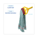 Boardwalk EchoMop with Looped-End Wet Head, Synthetic/Cotton, Large, Blue