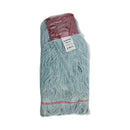 Boardwalk EchoMop with Looped-End Wet Head, Synthetic/Cotton, Large, Blue