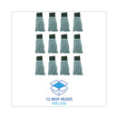 Boardwalk EchoMop with Looped-End Wet Head, Synthetic/Cotton, Medium, Blue, 12/Carton