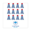 Boardwalk Pro Loop Web/Tailband Mop Head, Blue, Large, 12/Carton