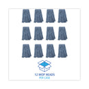 Boardwalk Mop Head, Standard Head, Cotton/Synthetic Fiber, Cut-End,