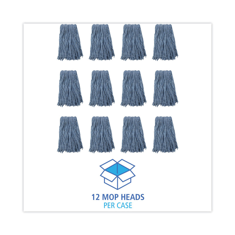 Boardwalk Mop Head, Standard Head, Cotton/Synthetic Fiber, Cut-End,