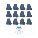 Boardwalk Mop Head, Standard Head, Cotton/Synthetic Fiber, Cut-End,