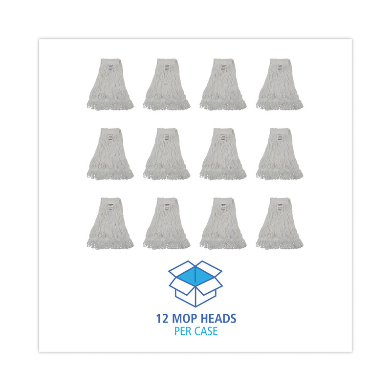 Boardwalk Pro Loop Web/Tailband Wet Mop Head, Rayon,