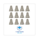 Boardwalk Mop Head, Loop Web/Tailband, Value Standard, Cotton, No. 32, White, 12/Carton