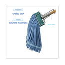 Boardwalk Microfiber Looped-End Wet Mop Head, Medium, Blue