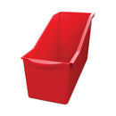 deflecto Antimicrobial Book Bin, 14.2 x 5.34 x 7.35, Red