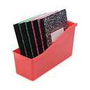 deflecto Antimicrobial Book Bin, 14.2 x 5.34 x 7.35, Red