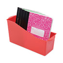 deflecto Antimicrobial Book Bin, 14.2 x 5.34 x 7.35, Red