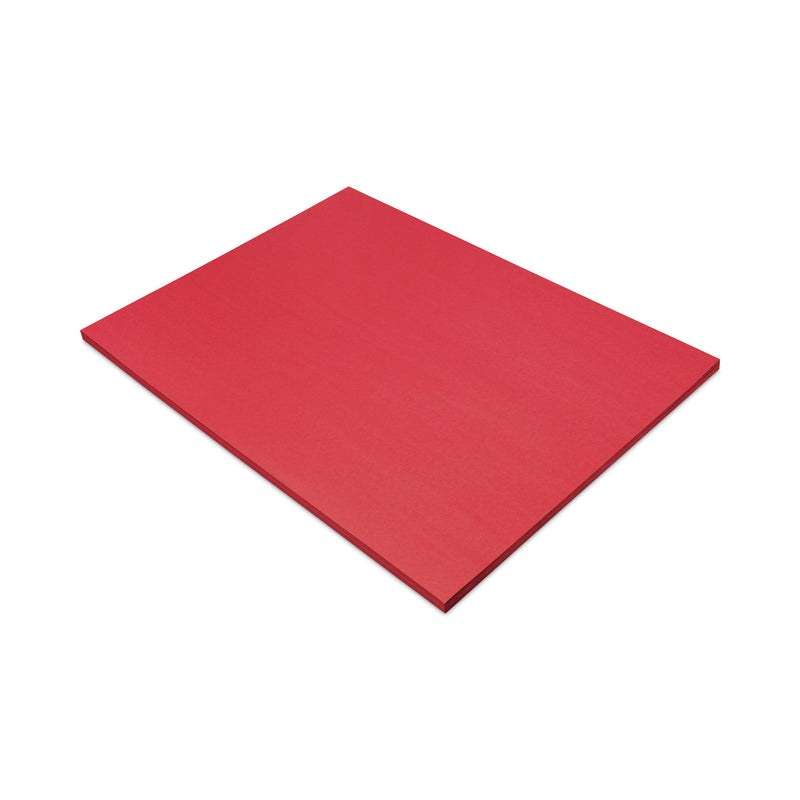 Prang SunWorks Construction Paper, 50 lb Text Weight, 18 x 24, Holiday Red, 50/Pack