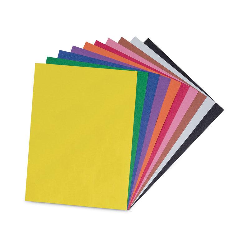 Prang SunWorks Construction Paper, 50 lb Text Weight, 9 x 12, Assorted, 50/Pack