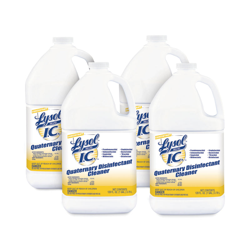 LYSOL Quaternary Disinfectant Cleaner, 1gal Bottle, 4/Carton