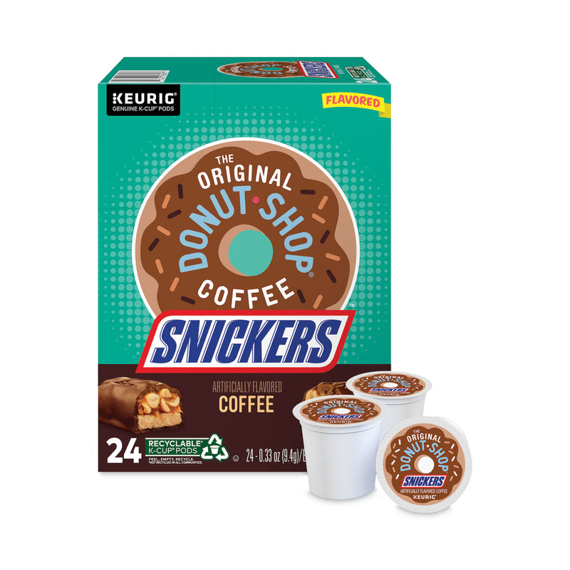 The Original Donut Shop SNICKERS Flavored Coffee K-Cups, 24/Box