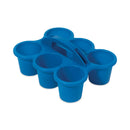 deflecto Little Artist Antimicrobial Six-Cup Caddy, Blue