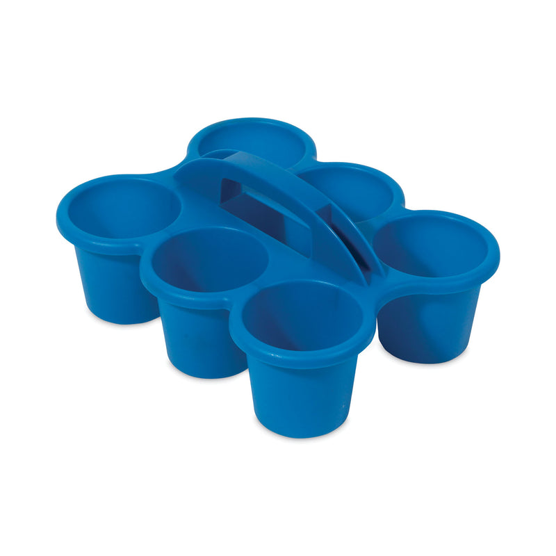 deflecto Little Artist Antimicrobial Six-Cup Caddy, Blue