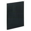 Blueline Executive Notebook, Ribbon Bookmark, 1 Subject, Medium/College Rule, Black Cover, 10.75 x 8.5, 75 Sheets