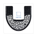 Boardwalk Commode Mat 2.0, Rubber, 22.88 x 22, Black/White, 6/Carton