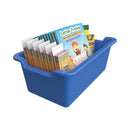 deflecto Antimicrobial Rectangle Storage Bin, Blue