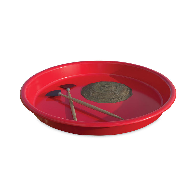 deflecto Little Artist's Antimicrobial Craft Tray, 13" Dia., Red