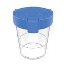 deflecto Antimicrobial No Spill Paint Cup, 3.46 w x 3.93 h, Blue