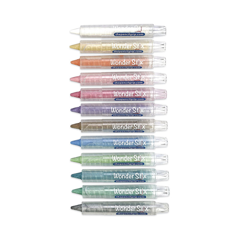 The Pencil Grip Wonder Stix, 3.75 x 0.2, Assorted Colors, 12/Pack