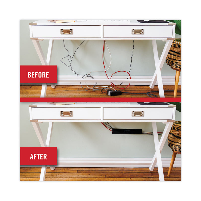 VELCRO Mountable Cable Sleeves, 5.75" X 36", Black