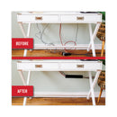 VELCRO Mountable Cable Sleeves, 4.75" X 8", Black, 2/Pack