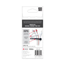 VELCRO Portable Cord Ties, (2) 3" x 0.25"/ (2) 5" x 0.38"/ (2) 7" x 0.5", Black/Gray/White, 6/Pack