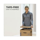 Bankers Box SmoothMove Classic Moving/Storage Boxes, Half Slotted Container (HSC), Small, 12" x 15" x 10", Brown/Blue, 15/Carton