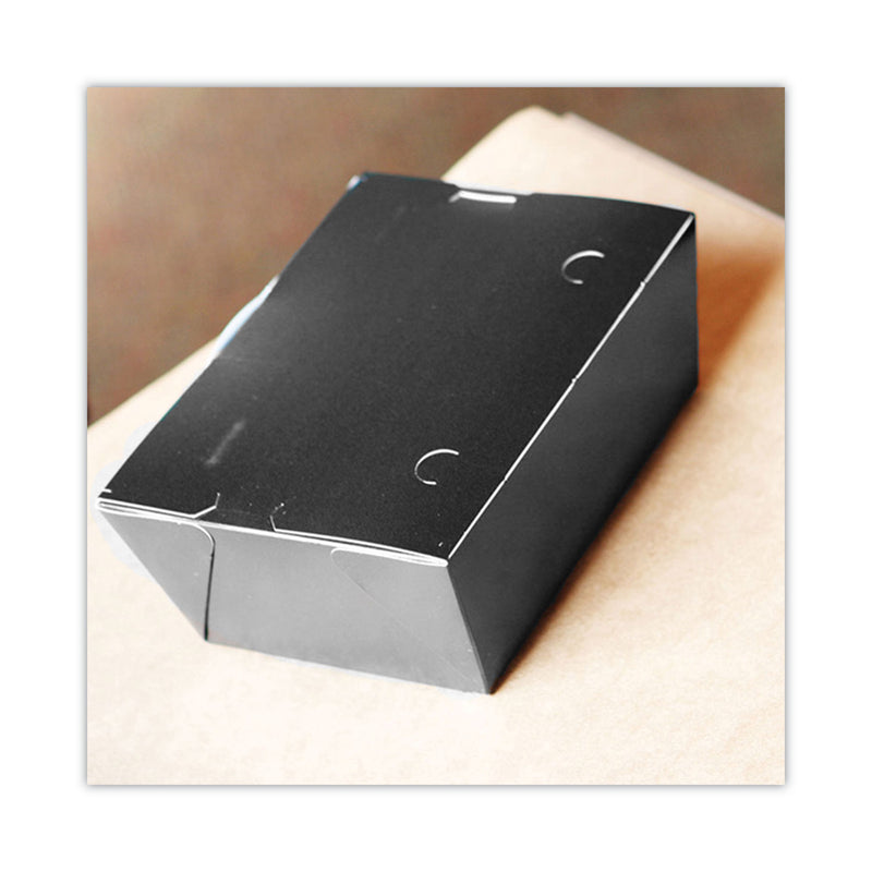 SCT ChampPak Carryout Boxes, 7.75 x 5.5 x 2.5, Black, Paper, 200/Carton