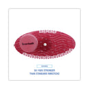 Boardwalk Curve Air Freshener, Spiced Apple, Solid, Red, 10/Box