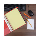 Universal Deluxe Preprinted Simulated Leather Tab Dividers with Gold Printing, 25-Tab, A to Z, 11 x 8.5, Buff, 1 Set