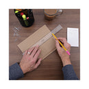 Universal Clear Plastic Ruler, Standard/Metric, 12" Long, Clear