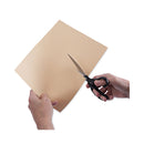 Universal Stainless Steel Office Scissors, 8.5" Long, 3.75" Cut Length, Black Offset Handle