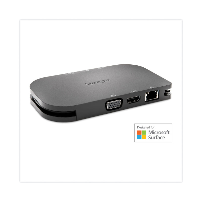 Kensington SD1610P USB-C Mini Mobile 4K Dock, Black