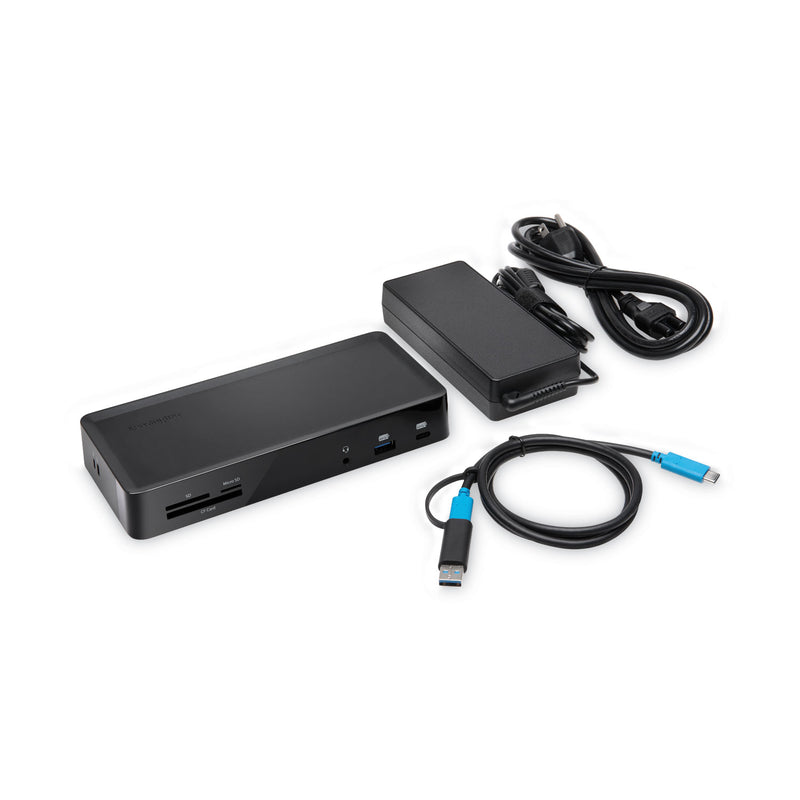 Kensington SD4900P USB-C and USB-A 10 Gbps Triple 4K Hybrid Dock, Black