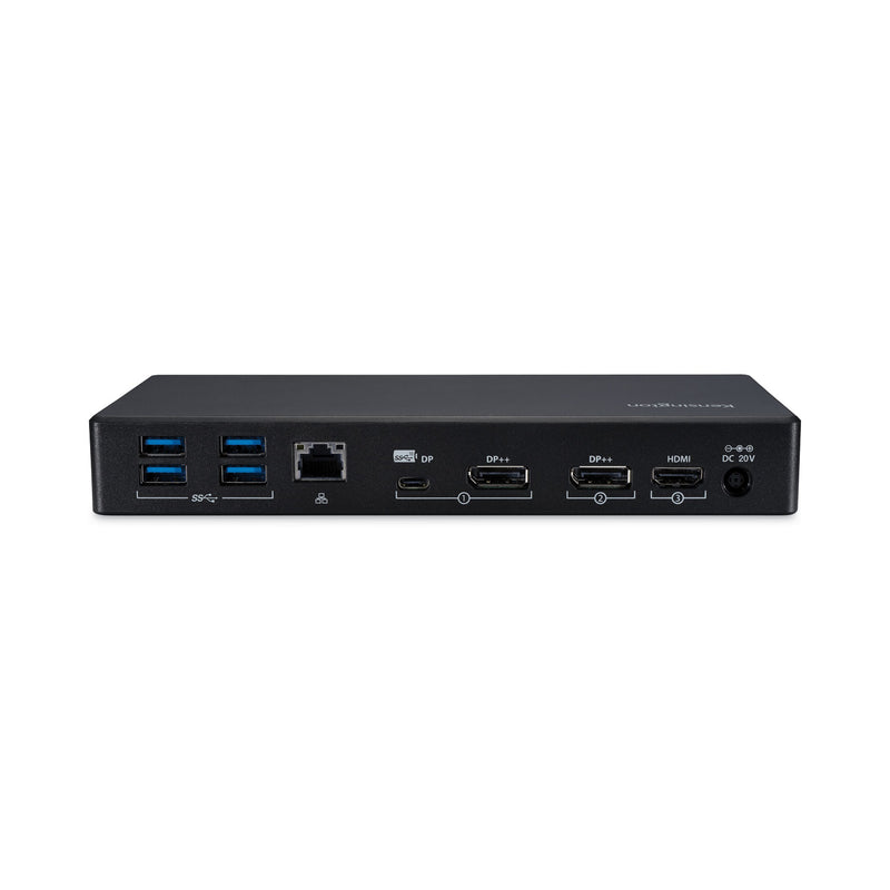 Kensington SD4850P USB-C 10 Gbps Dual Video Driverless Docking Station, Black