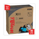 WypAll X80 Cloths, HYDROKNIT, POP-UP Box, 8.34 x 16.8, White, 80/Box, 5 Boxes/Carton