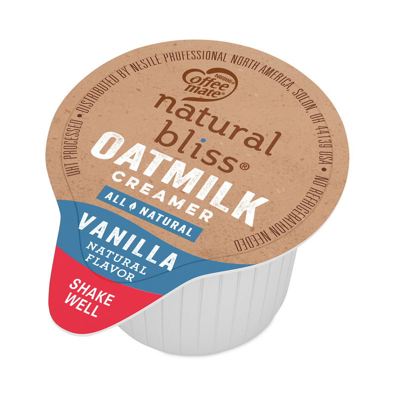 Coffee mate Natural Bliss Dairy Creamers, Vanilla Oatmilk, 0.38 oz, Mini Cups, 50/Box