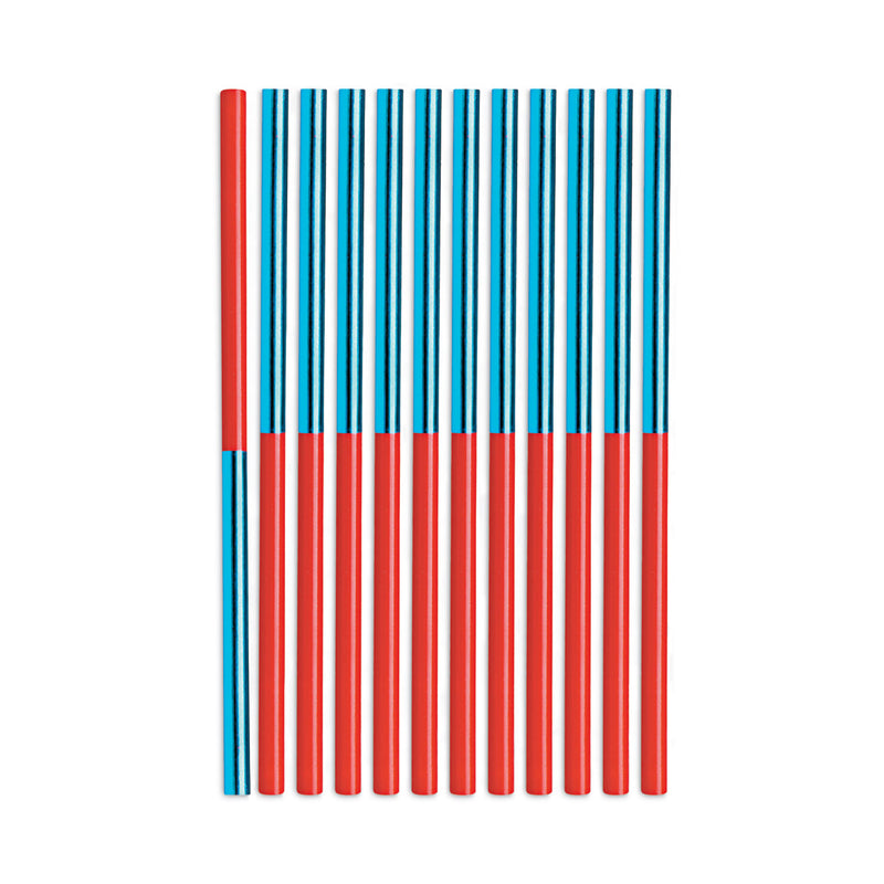Prismacolor Verithin Dual-Ended Two-Color Pencils, 2 mm, Blue/Red Lead, Blue/Red Barrel, Dozen