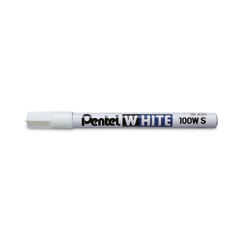 Pentel White Permanent Marker, Fine Bullet Tip, White