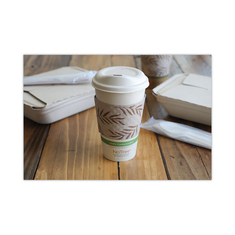 World Centric Hot Cup Sleeves, Fits 10, 12, 16, 20 oz Cups, Natural, 1,000/Carton