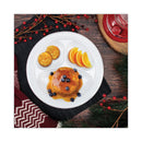 Dart Concorde Non-Laminated Foam Plate, 3-Compartment, 10.25" dia, White, 125/Pack, 4 Packs/Carton