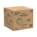 Dart Concorde Non-Laminated Foam Plate, 3-Compartment, 10.25" dia, White, 125/Pack, 4 Packs/Carton