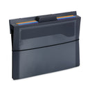 Smead Cascading Wall Organizer, 6 Sections, Letter Size, 14.25 x 24.25, Gray, Neon Green, Neon Orange, Neon Pink, Purple, Yellow