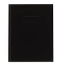 Blueline Business Notebook with Self-Adhesive Labels, 1 Subject, Medium/College Rule, Black Cover, 9.25 x 7.25, 192 Sheets