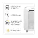 Fellowes Powershred LX200 Micro-Cut Shredder, 12 Manual Sheet Capacity, White