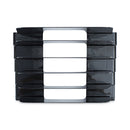 Universal Recycled Plastic Incline Sorter, 5 Sections, Letter Size Files, 13.25" x 9" x 9", Black