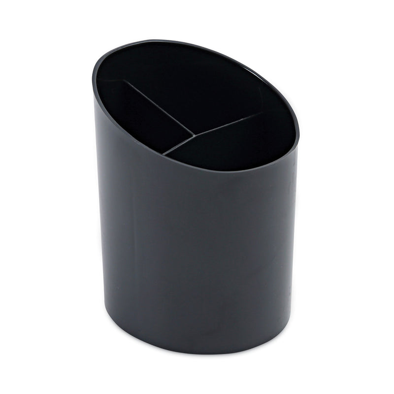 Universal Recycled Big Pencil Cup, Plastic, 4.38" Diameter x 5.63"h, Black
