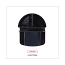 Universal Deluxe Message Center, 6 Compartments, Plastic, 5.5 x 6.75 x 5, Black